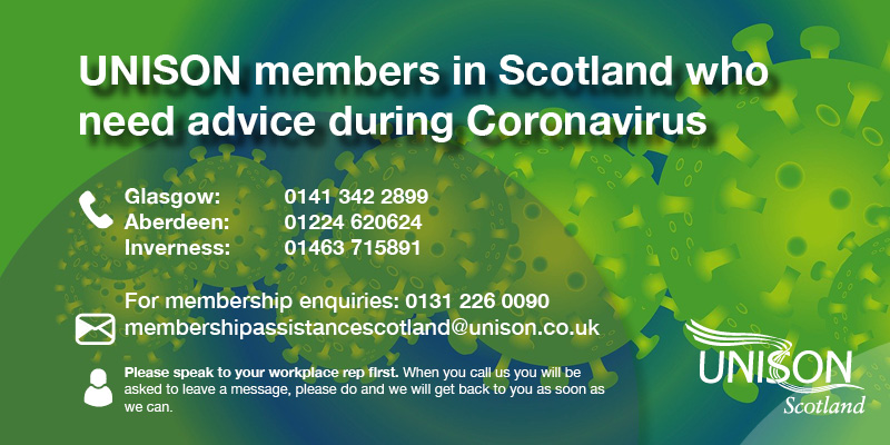 Latest Covid19 updates for UNISON Scottish Borders members. 